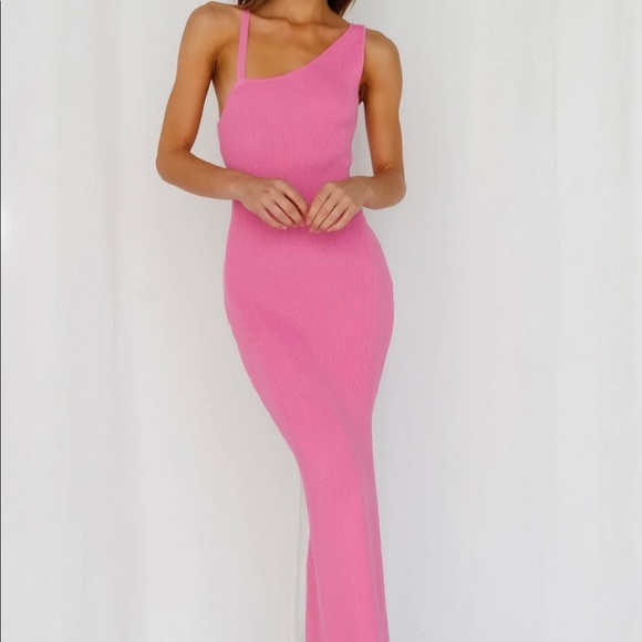 Hello Molly Dresses Hello Molly Airy Dreams Maxi Dress Pink Size S